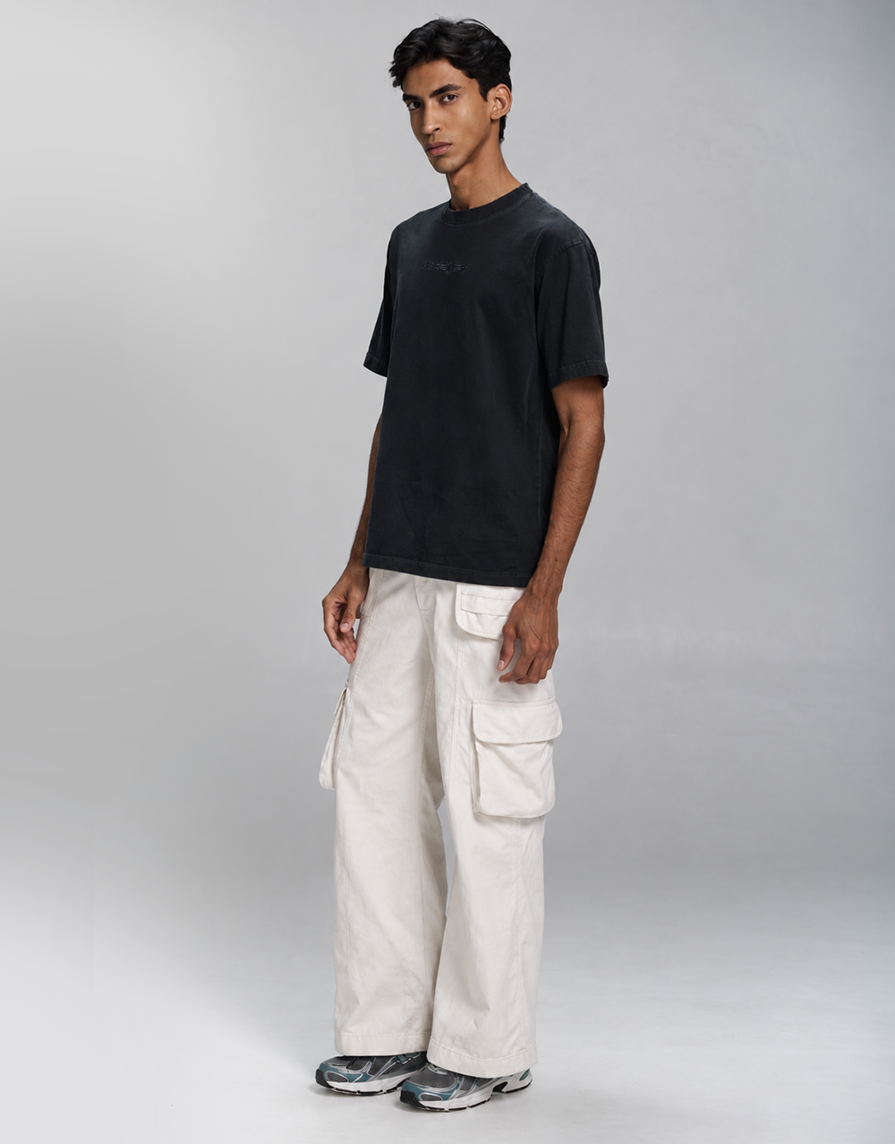 Calça Flare Utilitária Off White