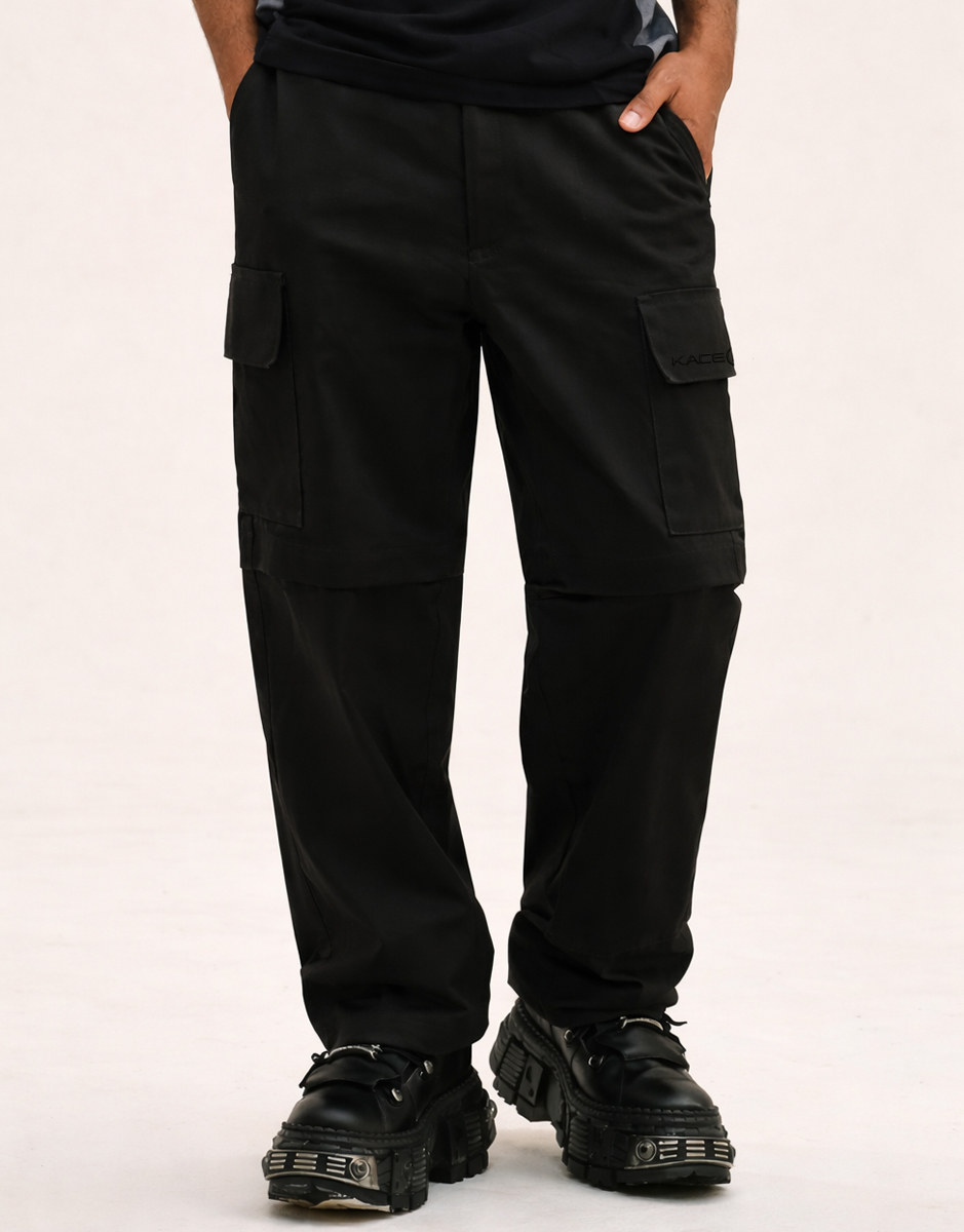 Calça Cargo Modular Preta