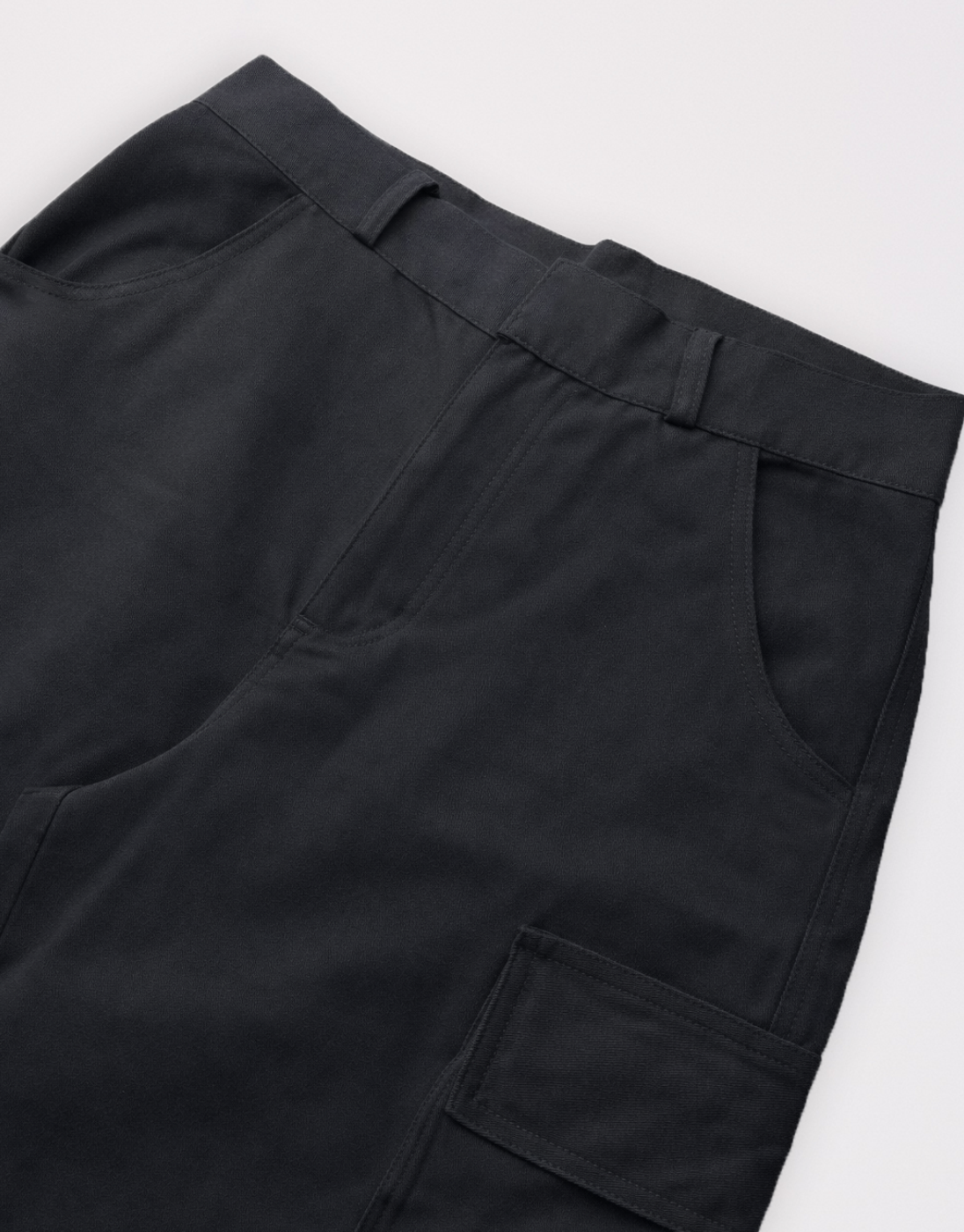 Calça de Sarja Cargo Preta
