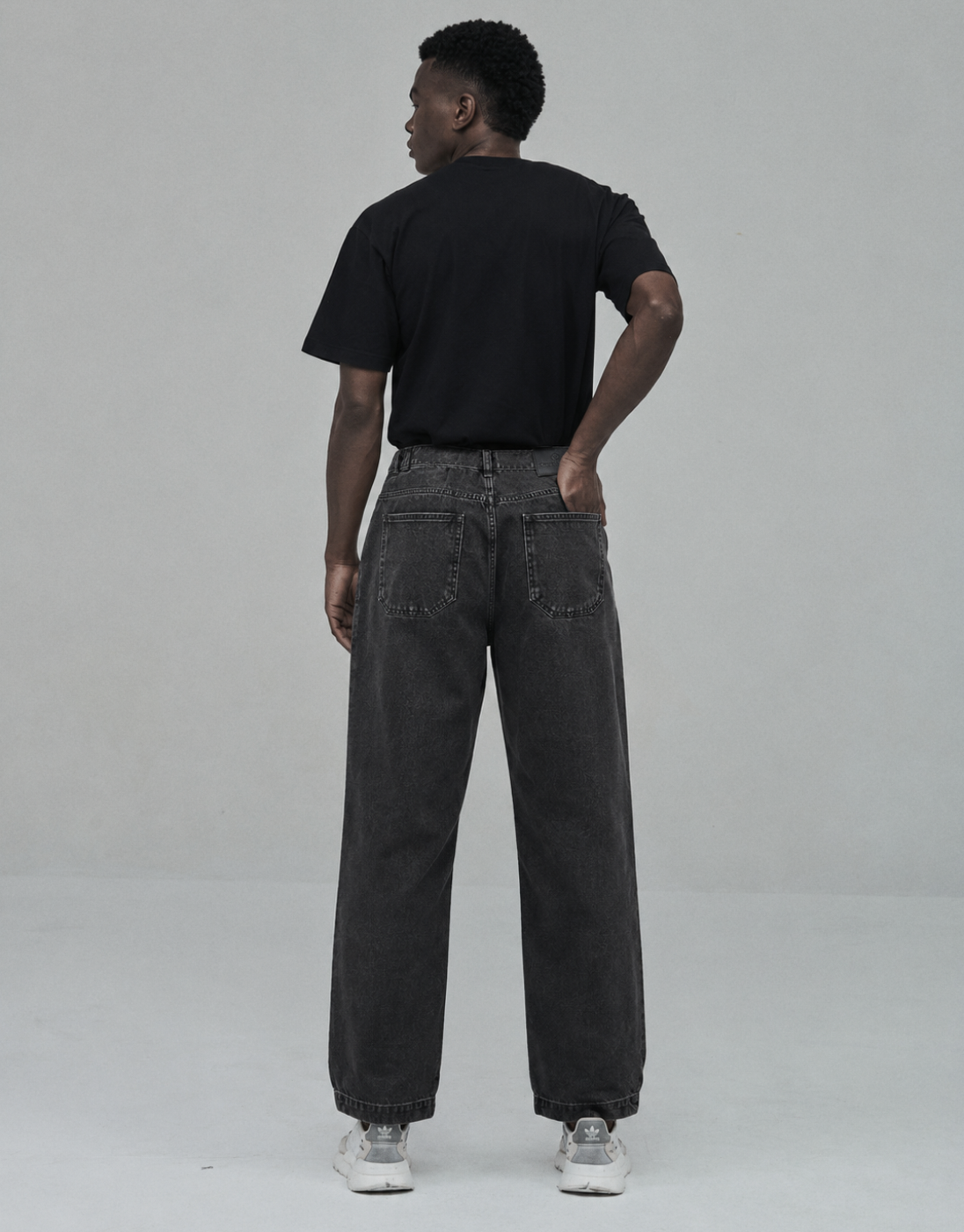 Calça Jeans Wide Preta