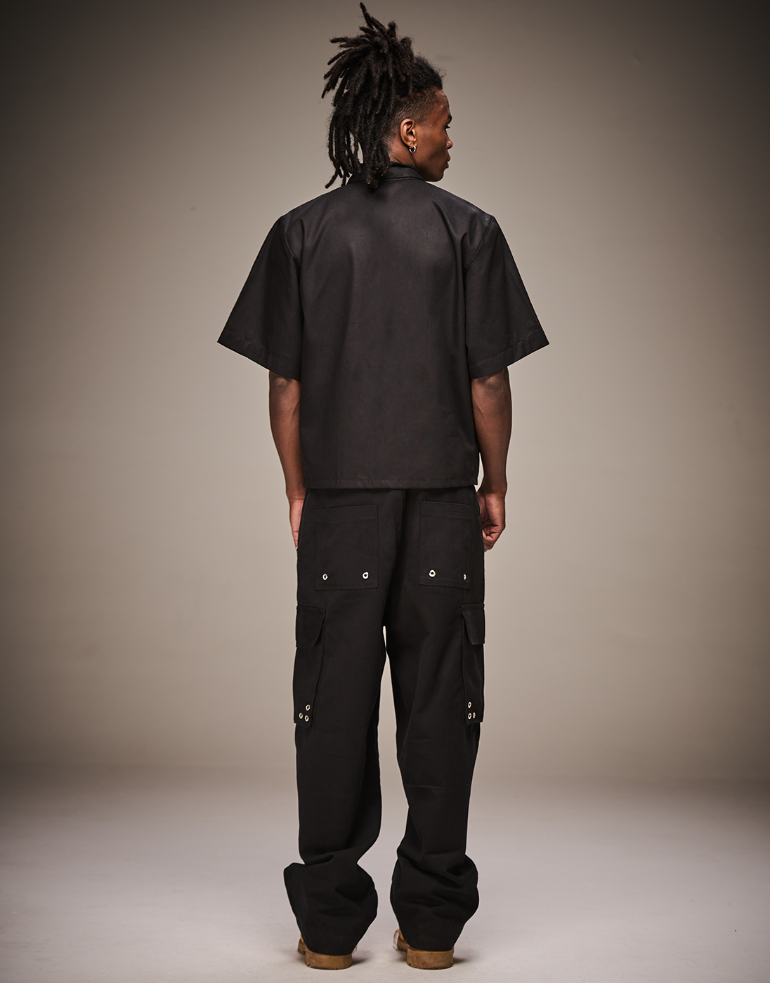 Camisa de Zíper Boxy Rework Preta