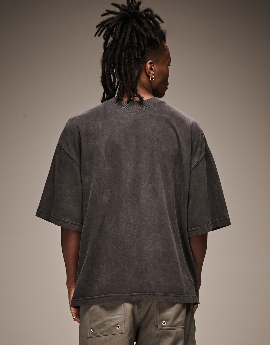 Camiseta Boxy Estonada Sun Cinza