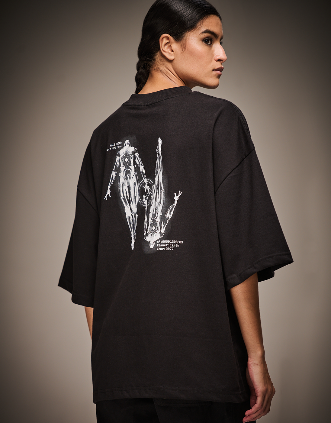 Camiseta Boxy Future Uniform Preta