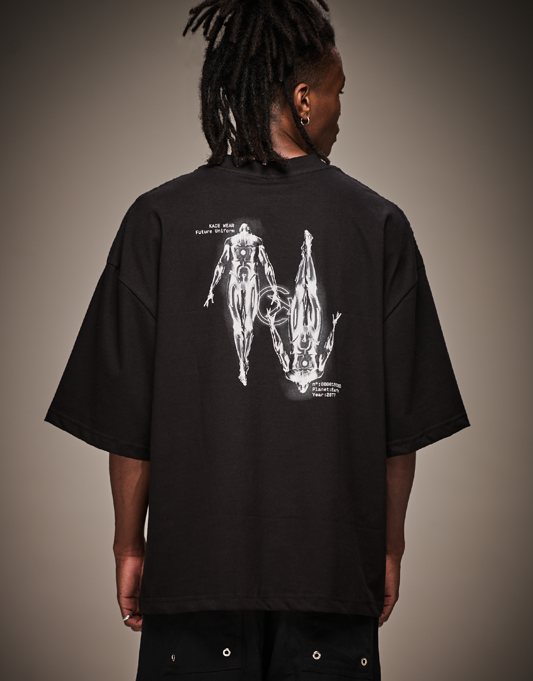 Camiseta Boxy Future Uniform Preta