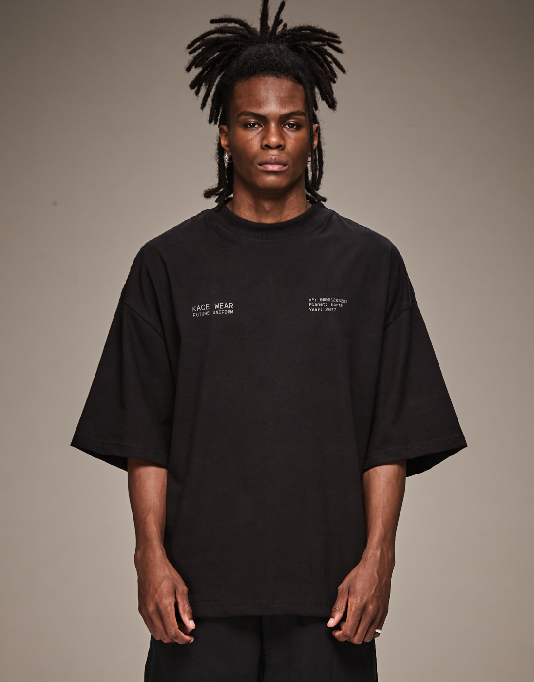 Camiseta Boxy Future Uniform Preta