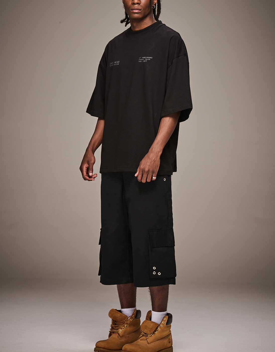 Camiseta Boxy Future Uniform Preta