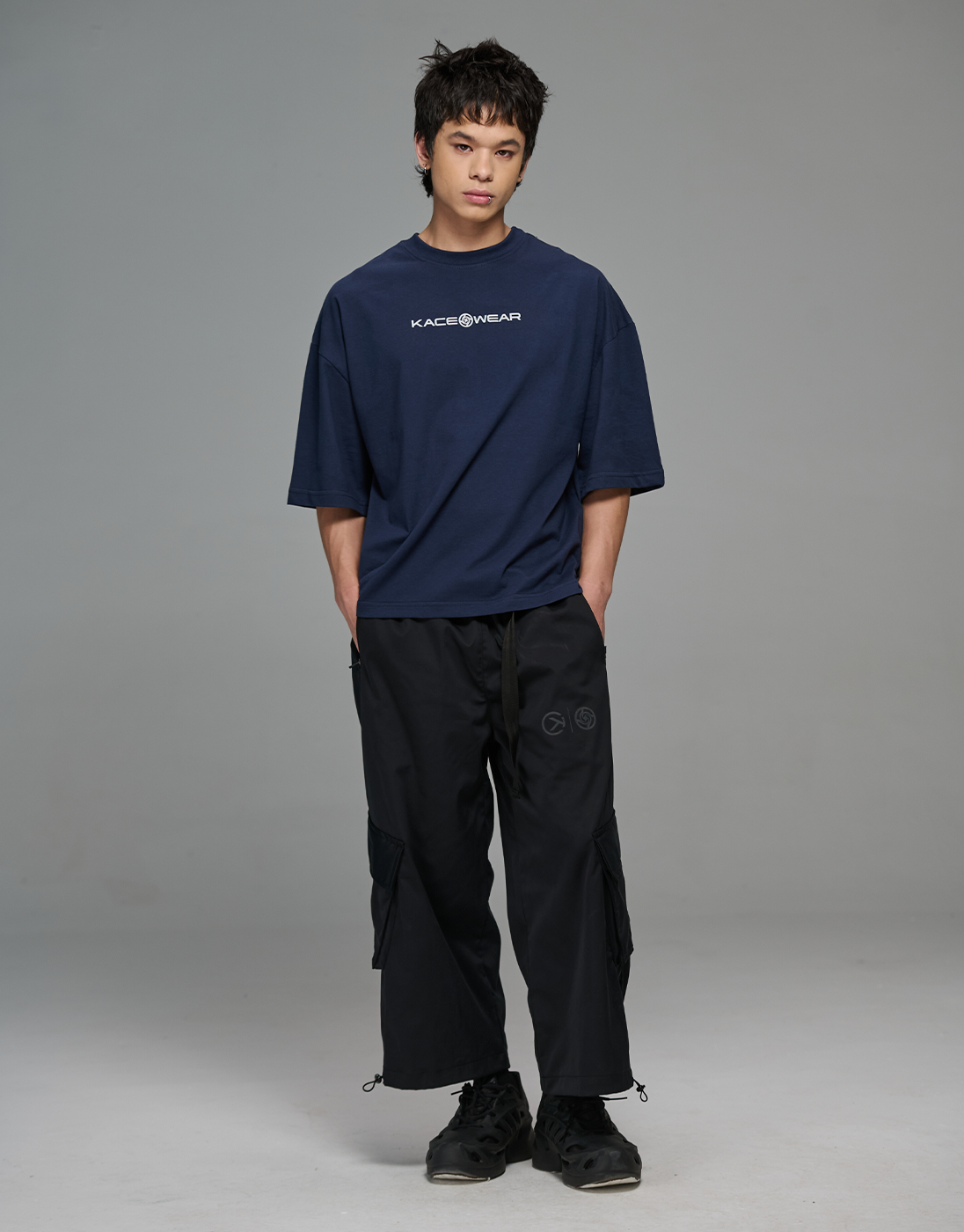 Camiseta Boxy Jujutsu Kaisen x Kace Wear Azul