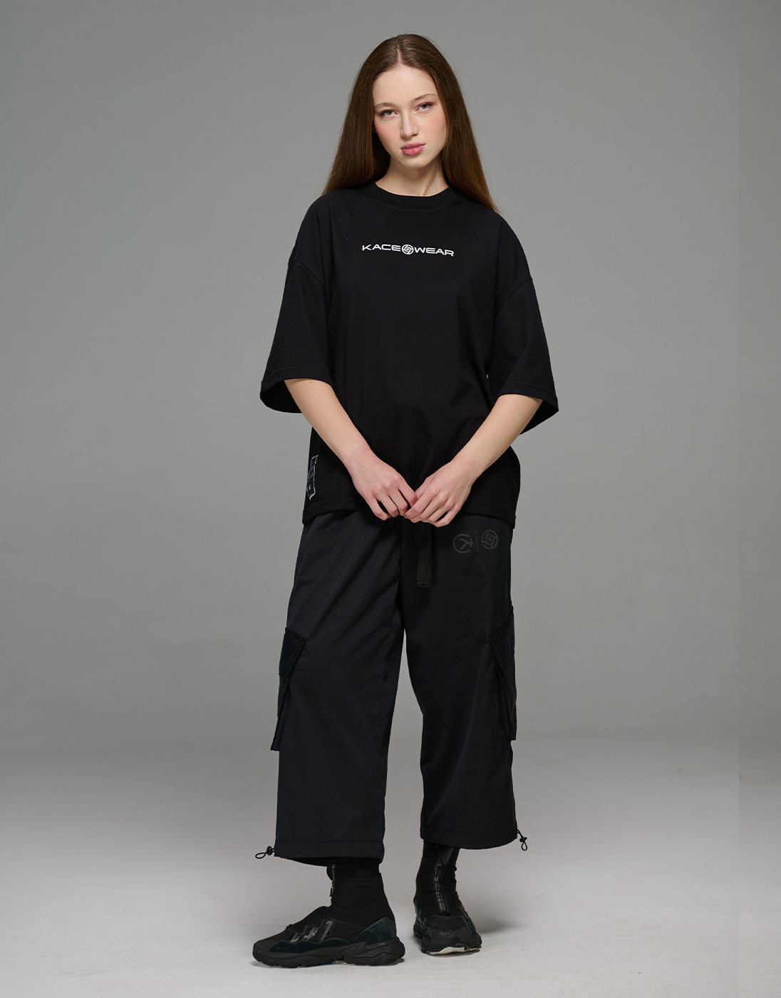 Camiseta Boxy Jujutsu Kaisen x Kace Wear Preta