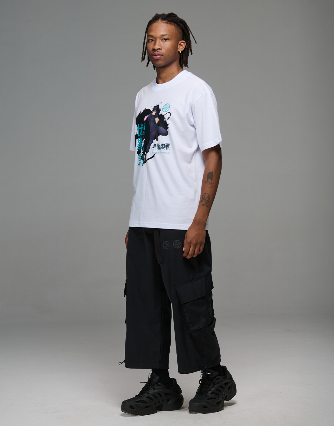 Camiseta Megumi Ten Shadows JJK x Kace Wear Branca