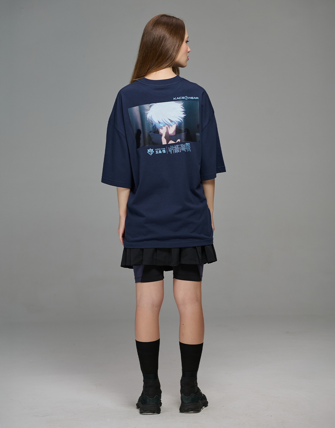 Camiseta Oversized Satoru Gojo JJK x Kace Wear Azul