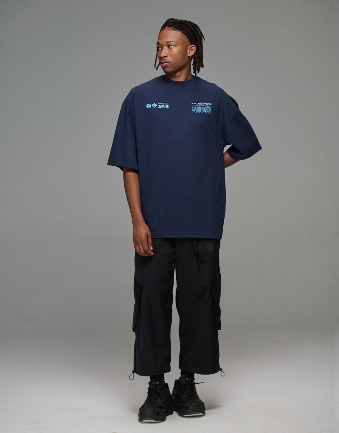 Camiseta Oversized Satoru Gojo JJK x Kace Wear Azul