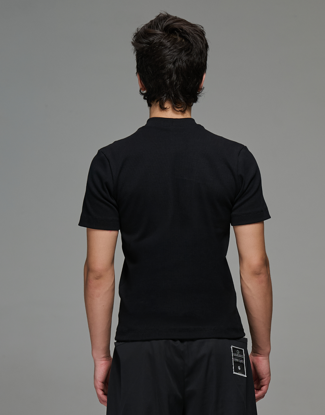 Camiseta Slim Canelada Balance Preta