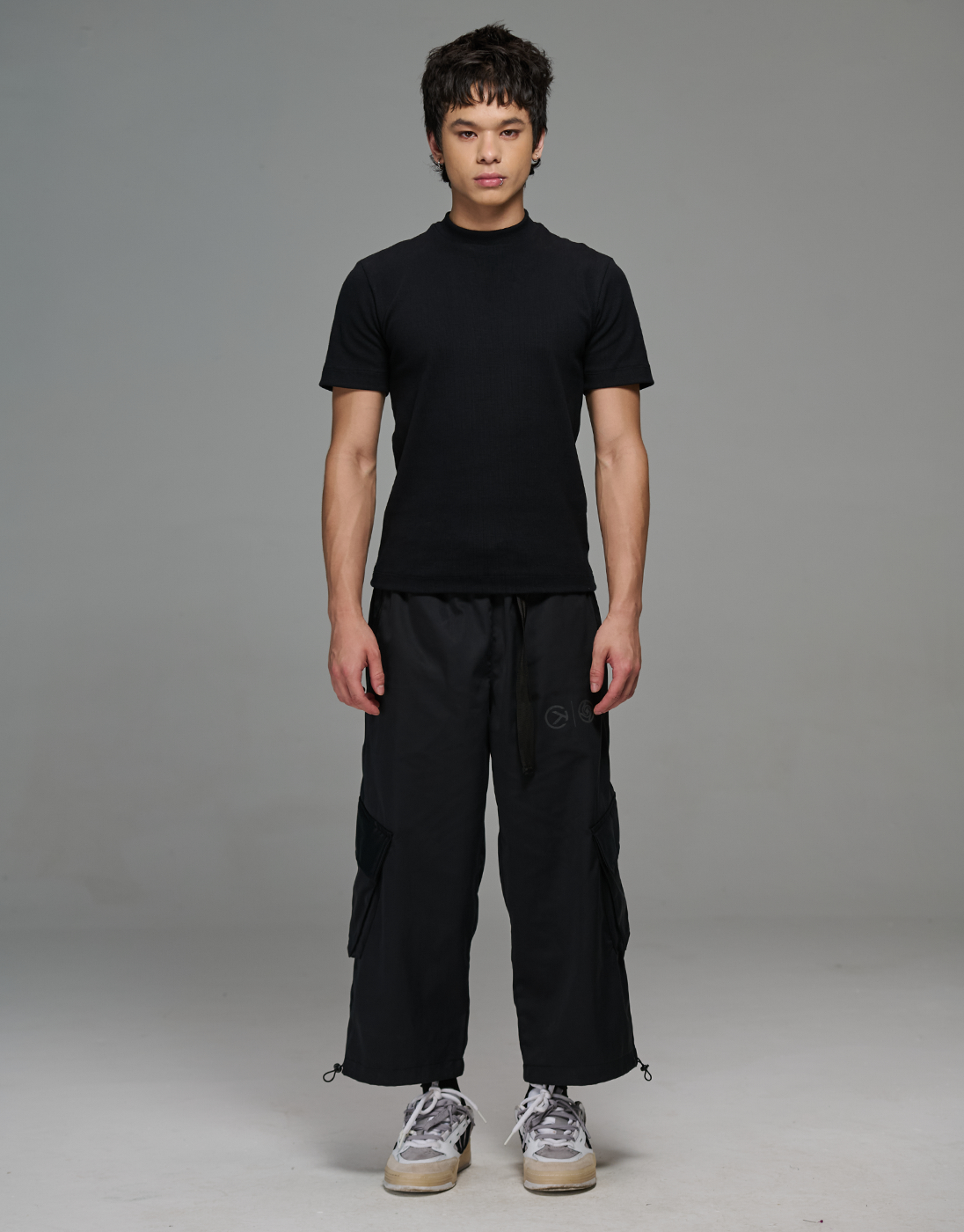 Camiseta Slim Canelada Balance Preta