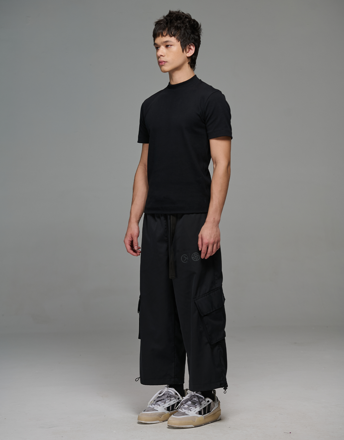 Camiseta Slim Canelada Balance Preta