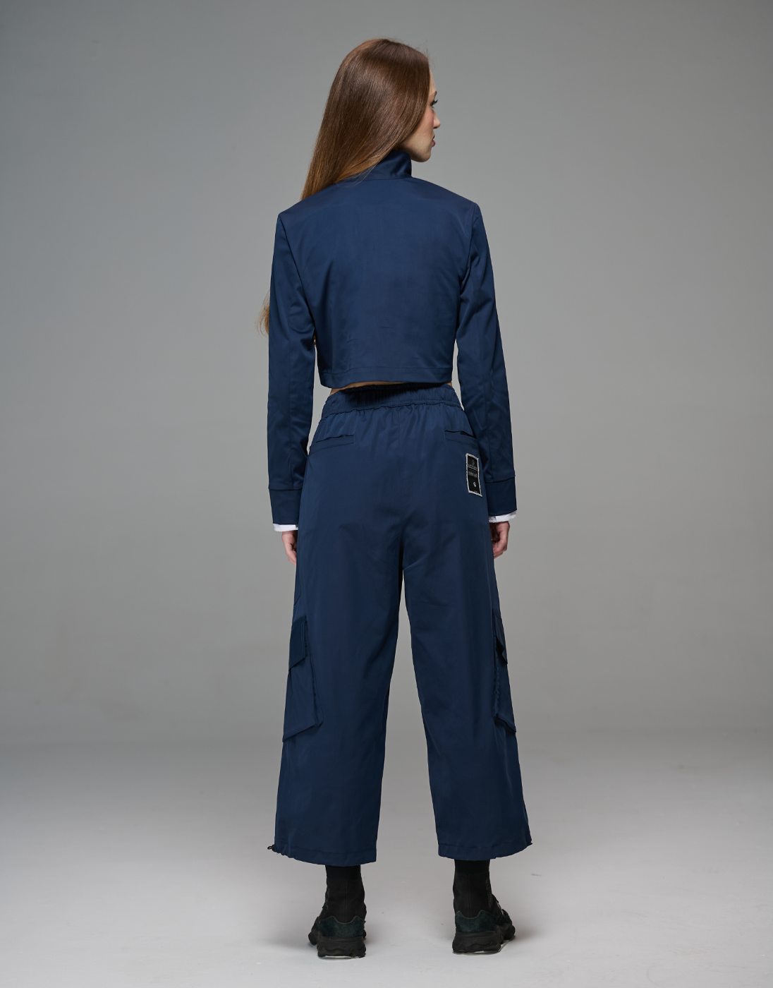 Jaqueta Cropped Jujutsu High JJK x Kace Wear Azul