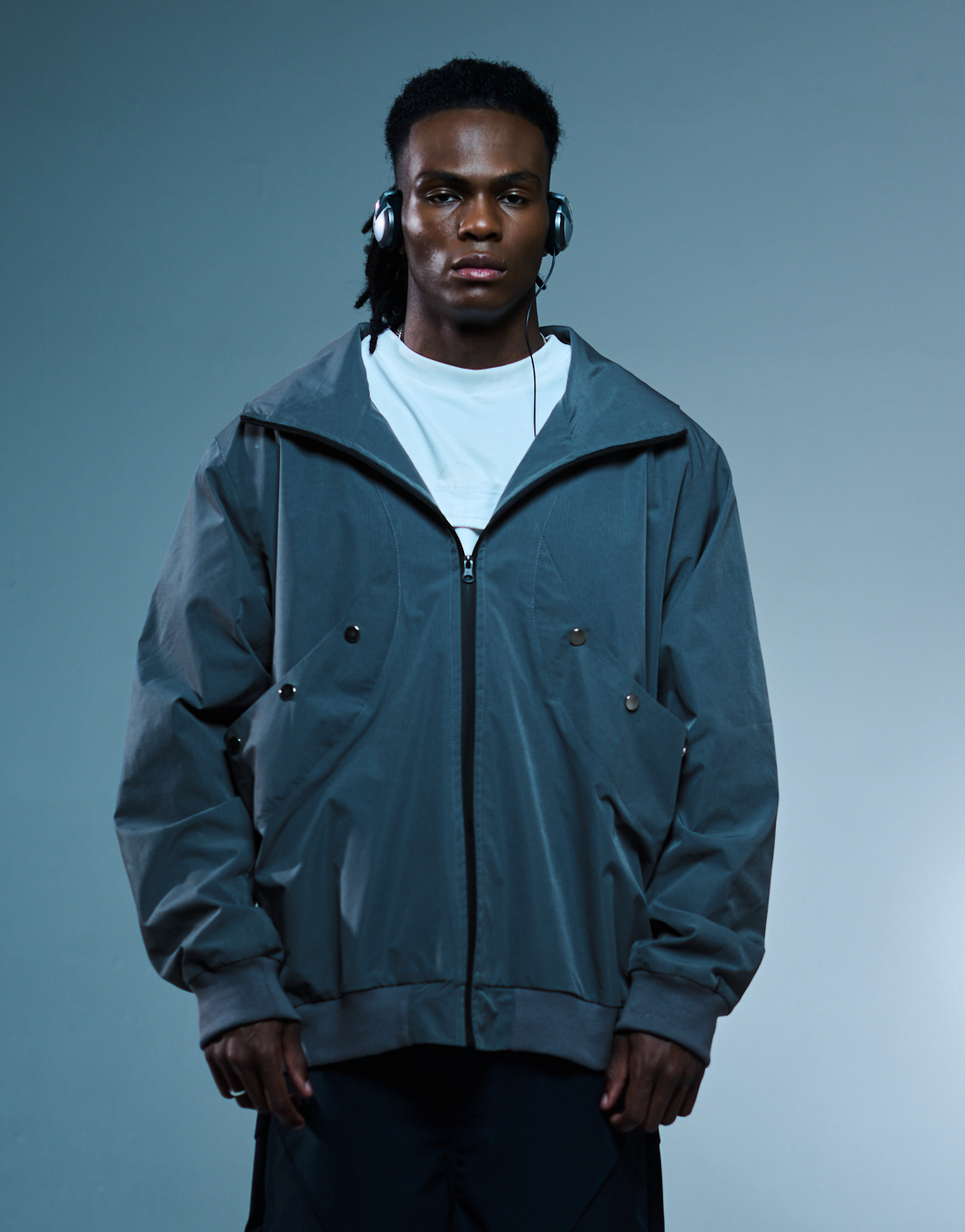 Jaqueta Puparia Kace Wear x H. Anzai Cinza