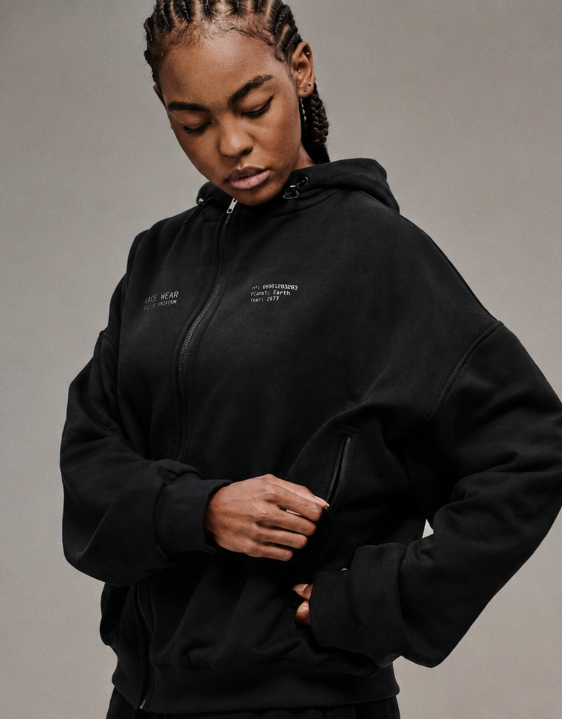 Moletom Oversized LGY-14 Preto