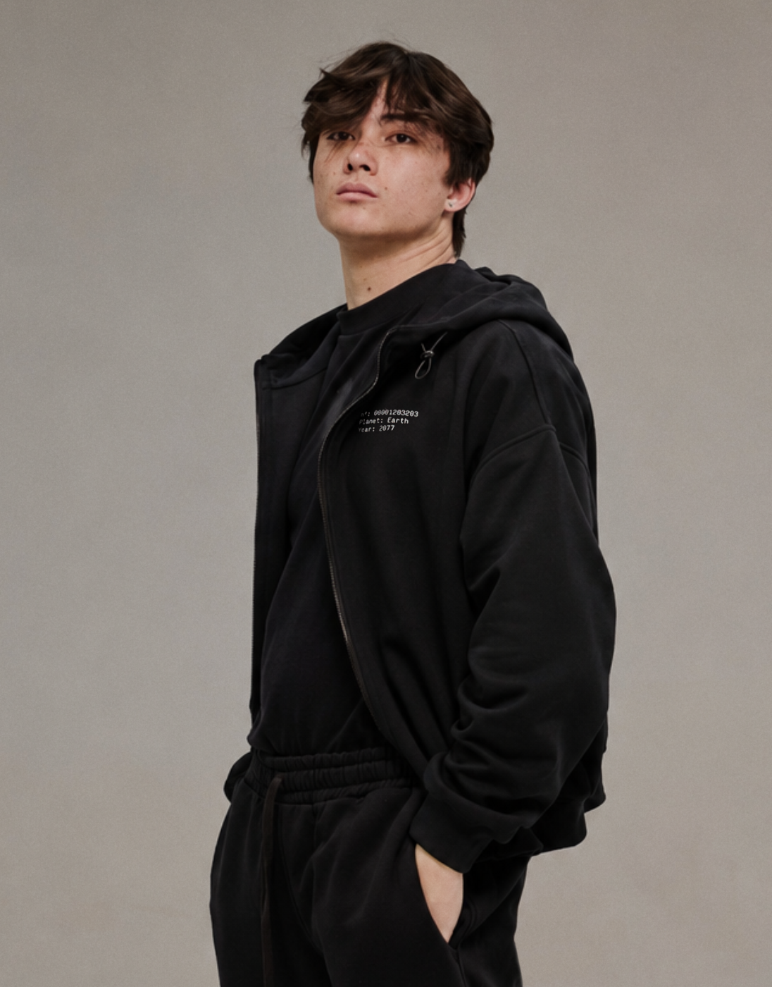 Moletom Oversized LGY-14 Preto