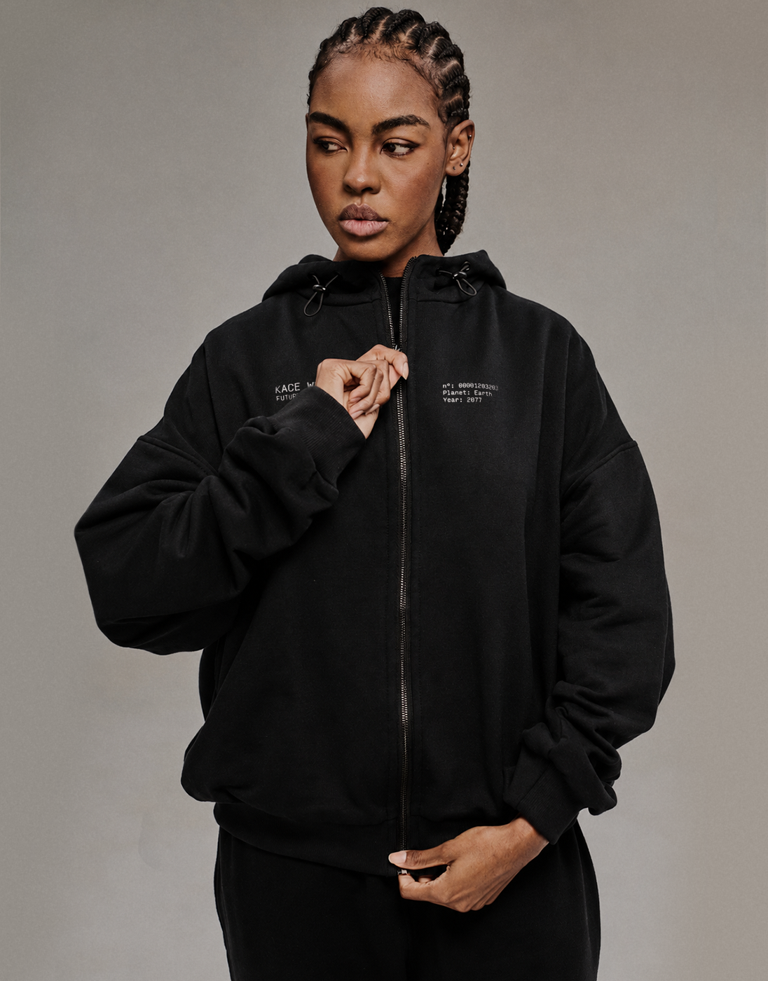 Moletom Oversized LGY-14 Preto