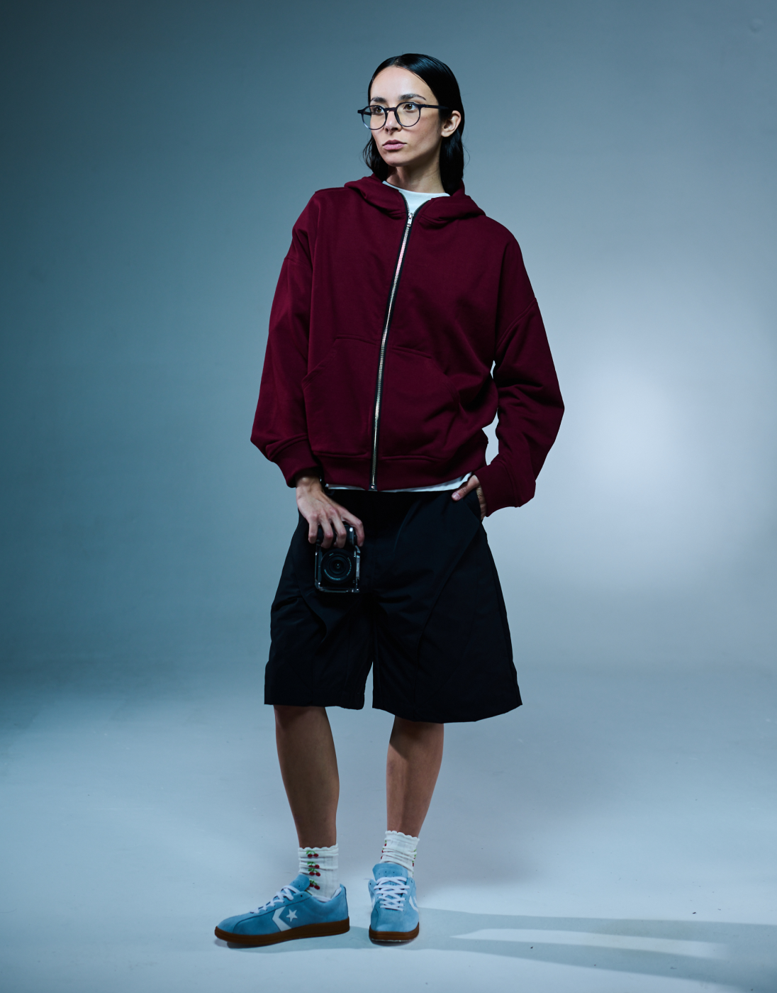 Moletom Oversized Rise Kace Wear x H. Anzai Vinho
