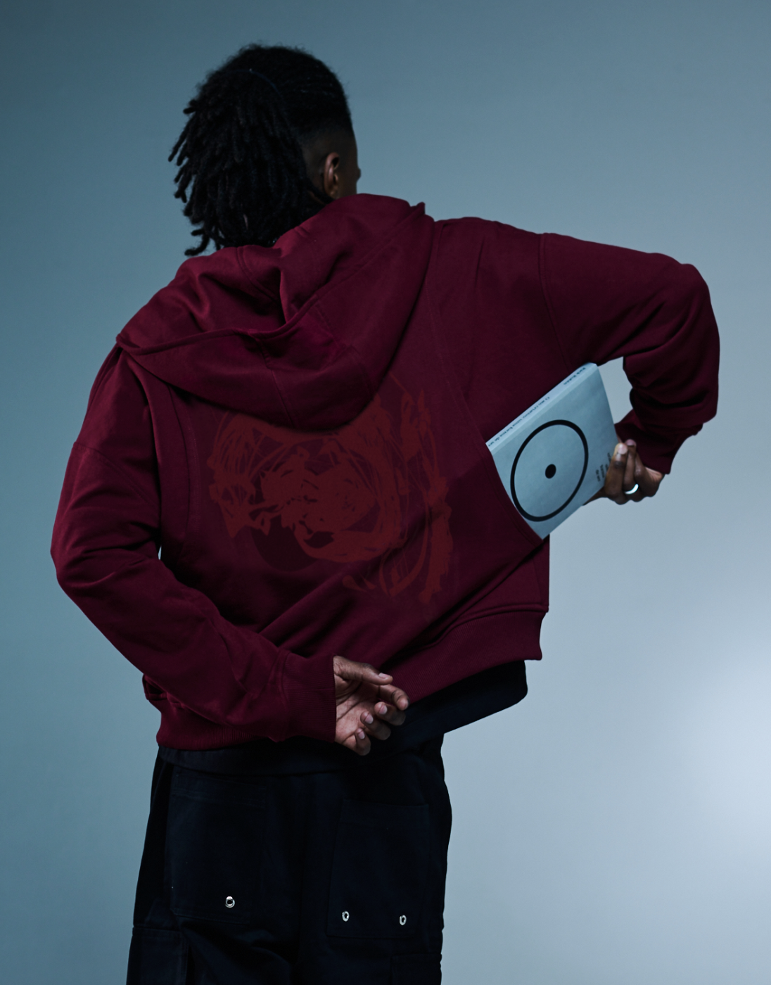 Moletom Oversized Rise Kace Wear x H. Anzai Vinho