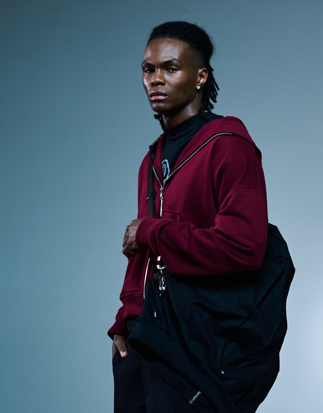 Moletom Oversized Rise Kace Wear x H. Anzai Vinho