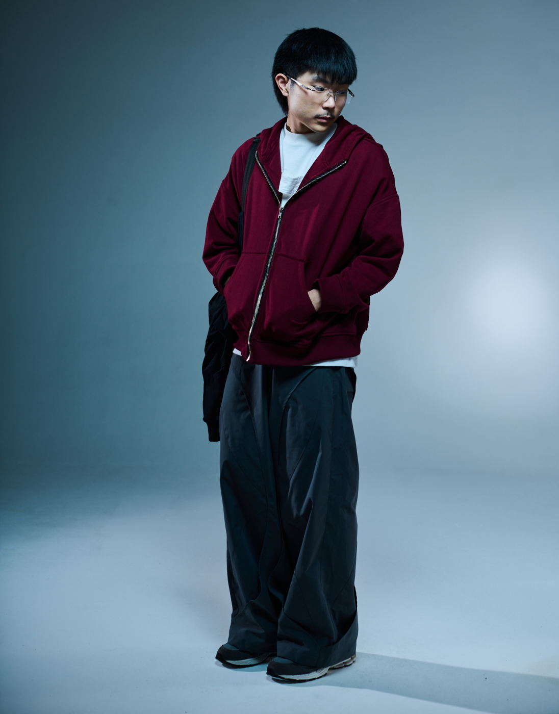 Moletom Oversized Rise Kace Wear x H. Anzai Vinho