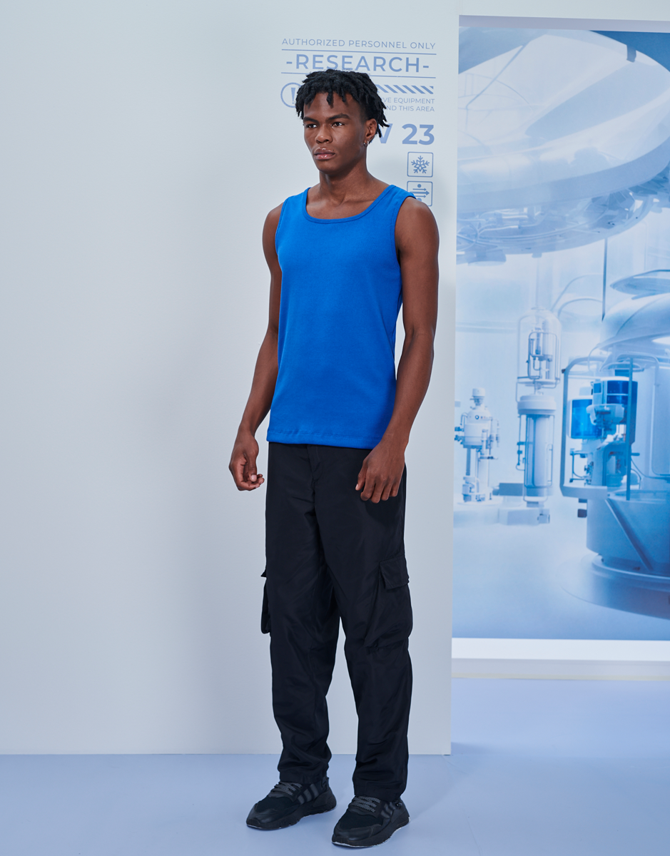 Regata Canelada Slim Lisa Azul Kace Look