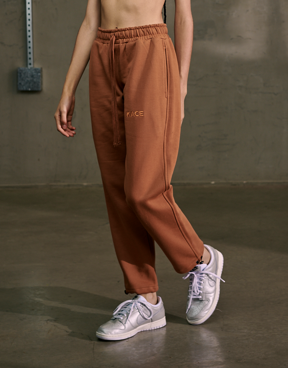 Calça tactel best sale marrom