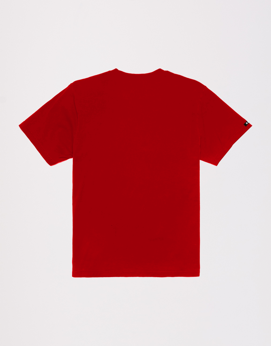Camiseta Básica Acrônimo Vermelha Kace Costas